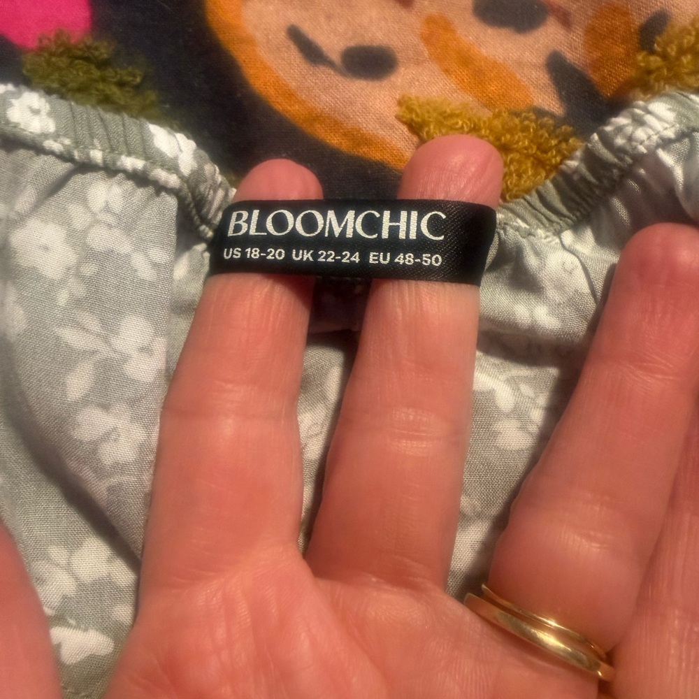 BloomChic Gray Floral Dress